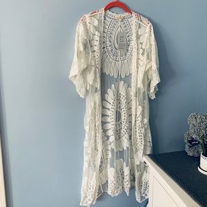 BOHO Chic White Duster